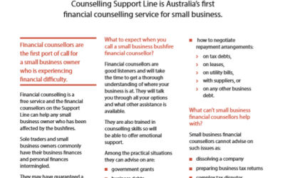 Small Business Bushfire Financial Counselling